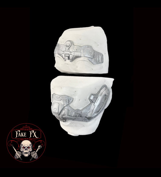 Cyber forehead and jaw set