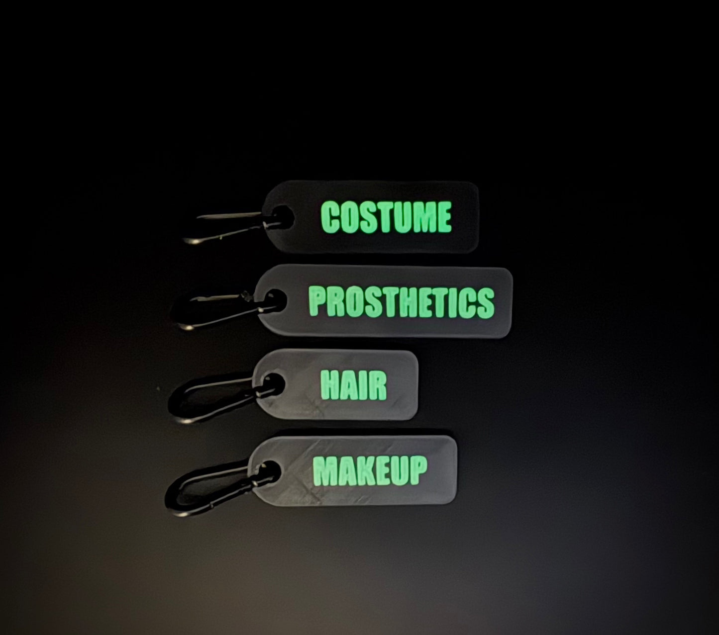 Glow-in-the-Dark Department Kit Bag Tags